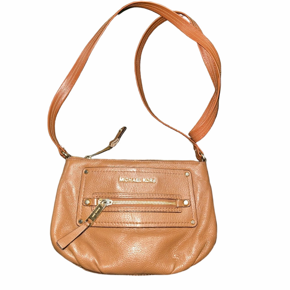 Michael Kors Tan Leather Crossbody Bag